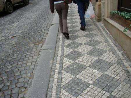 prague sidewalks